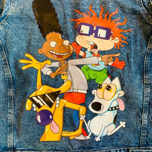 Members Only Nicklodeon Jean Jacket- Medium - Picture 2 of 6